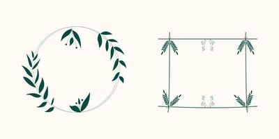 Decorative Floral Ornament Frames vector