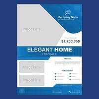 Home for sell social media template design vector