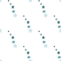 patrón impecable en hermosas estrellas encantadas sobre fondo blanco para tela escocesa, tela, textil, ropa, mantel y otras cosas. imagen vectorial vector