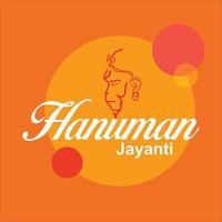 hanuman jayanti poster diseño de papel tapiz, fondo de silueta de dios hindú, banner vectorial vector