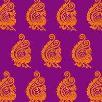 Traditional Maharashtrian Paithani saree motifs, true Indian colors, the tradition of India, sarees, the fashion of India vector