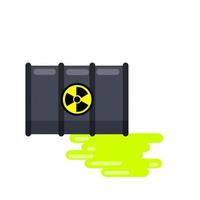 barril de residuos radiactivos.