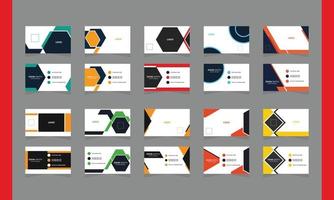 Creative business card design. Set of creative business card print templates. vector