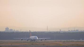 Airbus A380 on the airfield video