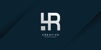 Monogram letter R logo with modern bold concept for initial or company Part 8 vector