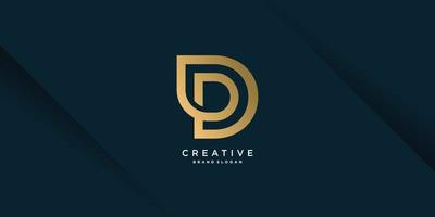 Monogram D logo with creative unique concept for business, company or person part 4 vector