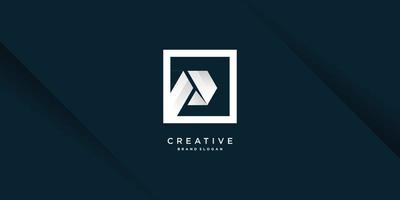 logotipo de letra creativa con p inicial, vector premium parte 8