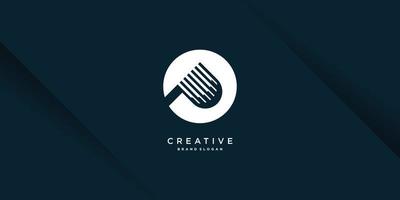 Letter P logo template with modern creative unique concept premium vector part 10