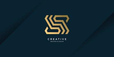 Letter Z logo with creative unique golden concept for initial or company Part 6 vector