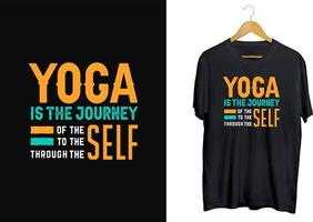 diseño de camisetas de citas de yoga, diseño de camisetas de día de yoga, vector de tipografía yoga tee