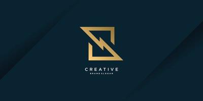 Letter z logo with modern abstract concept Premium Vector