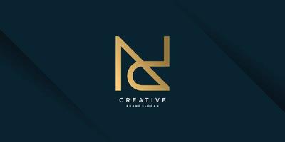 Monogram letter logo with creative combination initial for company or person part 4 vector