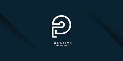 Letter P logo template with modern creative unique concept premium vector part 9