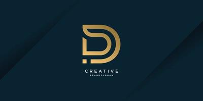 Monogram D logo with creative unique concept for business, company or person part 2 vector