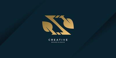 Letter Z logo with creative unique golden concept for initial or company Part 4 vector