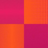 halftone backgrounds with dot patterns vector