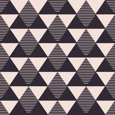 Vintage triangle geometric shape seamless pattern background. Use for  fabric, textile, interior decoration elements, wrapping. 7169367 Vector Art  at Vecteezy