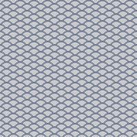 Blue and white color Japanese traditional geometric circle shape overlapping seamless pattern background. Use for fabric, textile, cover, wrapping, decoration elements. vector