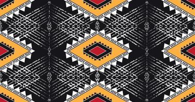 Ikat geometric shape seamless pattern background. Use for fabric, textile, decoration elements. vector