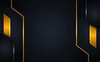 luxurious dark background with golden lines vector