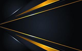 luxurious dark background with golden lines vector