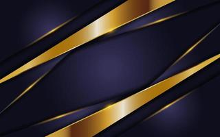 luxurious navy background with golden lines vector