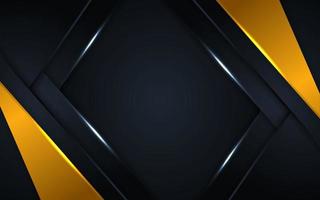 luxurious dark background with golden lines vector