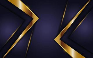 luxurious navy background with golden lines vector