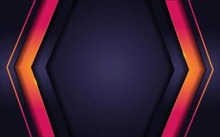 Modern futuristic on layer orange with dark navy background vector