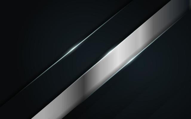 Abstract dark blue combination with silver line glowing