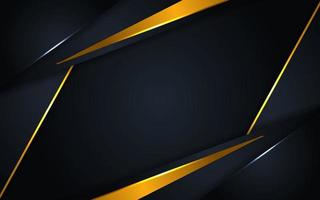 luxurious dark background with golden lines vector