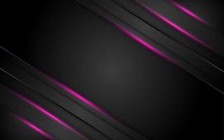 Abstract dark background with purple neon glowing vector