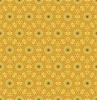 Islamic persian star hexagon geometric shape seamless pattern honey gold color background. Use for fabric, textile, interior decoration elements. vector