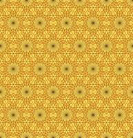 Islamic persian star hexagon geometric shape seamless pattern honey gold color background. Use for fabric, textile, interior decoration elements. vector