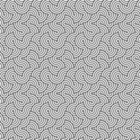 las líneas onduladas de rizo diagonal abstracto dan forma a círculos superpuestos patrón geométrico sin fisuras, uso para plantilla, material, elemento, fondo de ornamento. vector