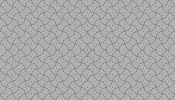 líneas de círculos abstractos que se superponen y se apilan desde el patrón central, se utilizan para plantilla o fondo. vector