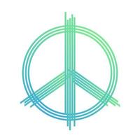 peace sign, vector t-shirt design, print, green lines on white