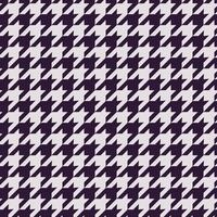 Houndstooth traditional  seamless pattern with purple color on white grey background. Use for fabric, textile, interior decoration elements, wrapping. vector
