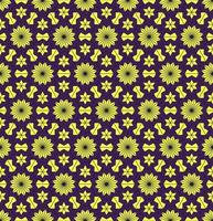 Islamic persian star hexagon geometric shape seamless pattern vivid purple yellow color background. Use for fabric, textile, interior decoration elements. vector
