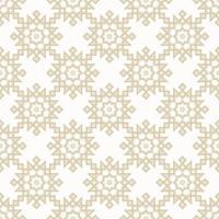 Geometric islamic or arabian star shape seamless pattern with yellow gold color background. Use for fabric, textile, cover, interior decoration elements, wrapping.