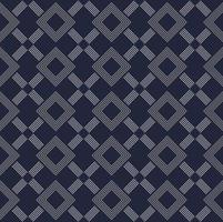 Geometric grid line square shape seamless pattern with modern blue grey color background. Use for fabric, textile, cover, interior decoration elements, wrapping. vector