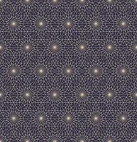 estrella persa islámica hexágono forma geométrica cuadrícula patrón sin costuras fondo de color azul y amarillo dorado contemporáneo. uso para tejidos, textiles, elementos de decoración de interiores. vector
