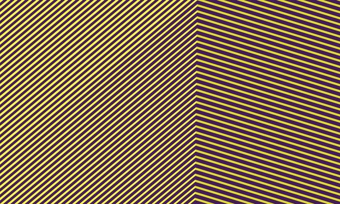 Abstract close up geometric perspective building box corner from lines shape pattern with modern yellow-purple color background, minimal vibrant trendy architecture concept.