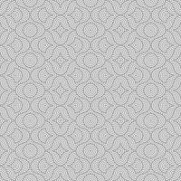 Abstract curl dimensional wavy lines shape overlapping circles geometric seamless pattern, use for template, material, element, ornament background. vector