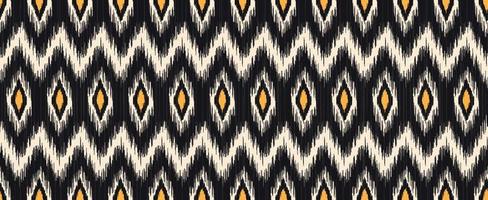 Modern ikat geometric shape seamless pattern with line texture background. Use for fabric, textile, decoration elements. vector