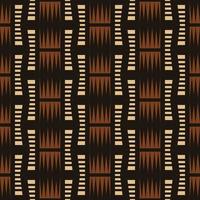 African tribal geometric shape in mudcloth color style seamless pattern background. Use for fabric, textile, interior decoration elements, wrapping. vector