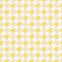 Houndstooth traditional  seamless pattern with modern light yellow gold color background. Use for fabric, textile, interior decoration elements, wrapping. vector
