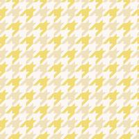 Houndstooth traditional  seamless pattern with modern light yellow gold color background. Use for fabric, textile, interior decoration elements, wrapping. vector