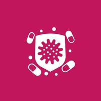 antibiotic resistance icon vector
