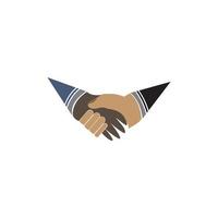 Hand shake icon vector background